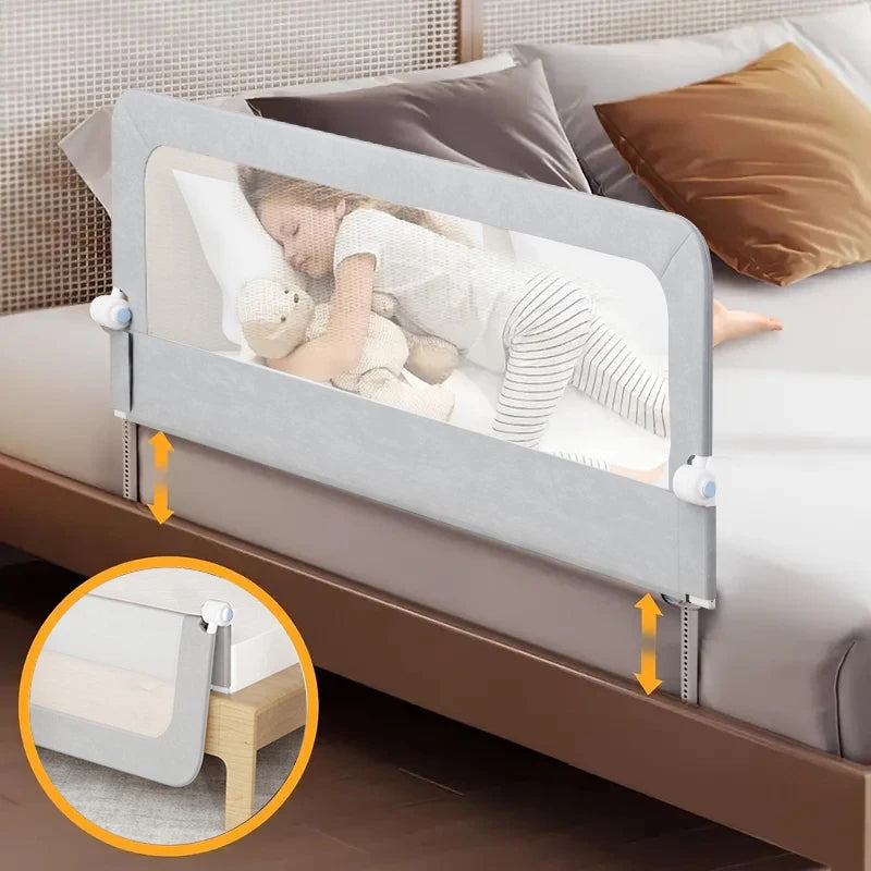 Child Safety Foldable Bed Rail Barrier