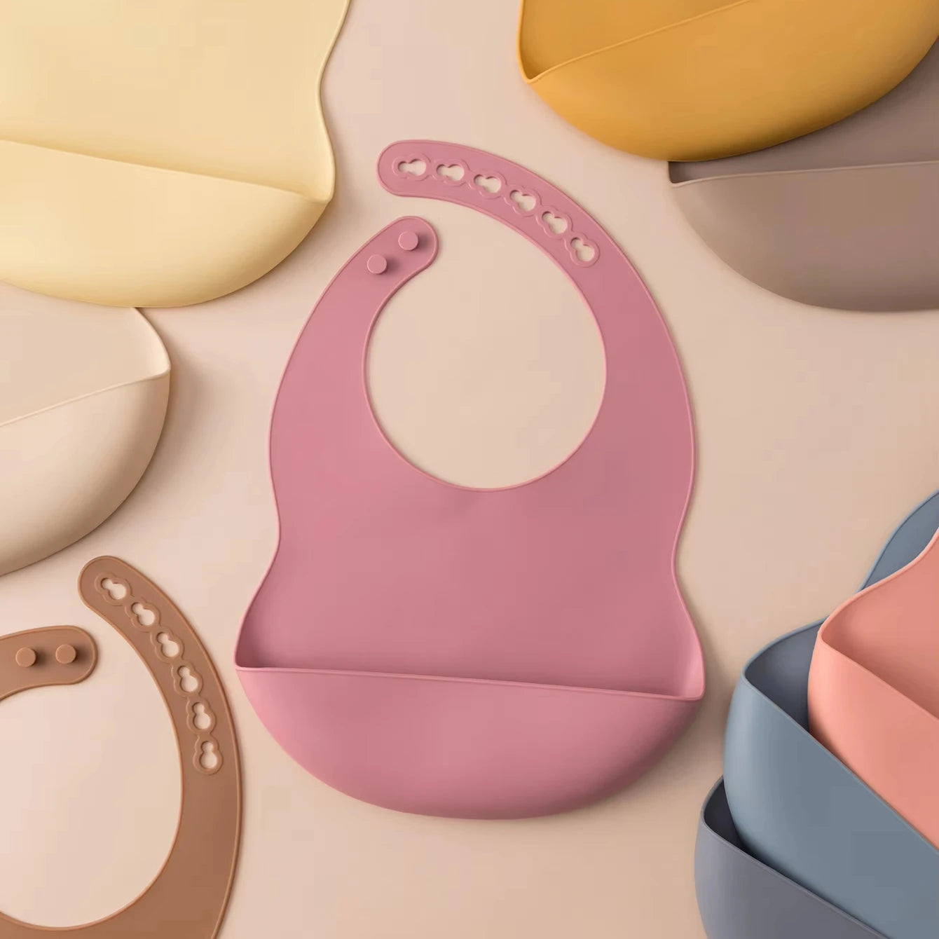 Premium Soft Silicone Baby Dining Bib