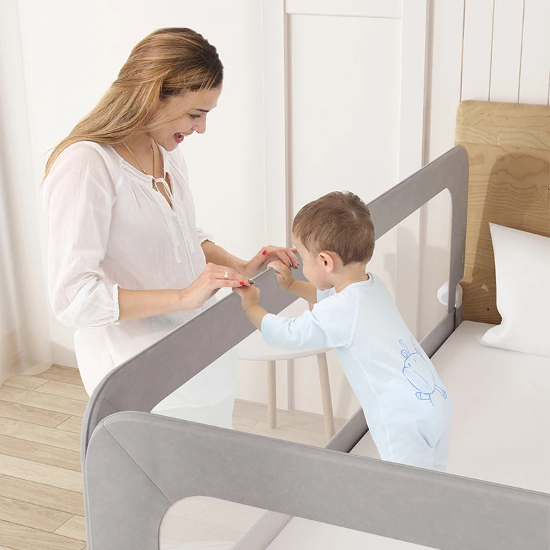 Child Safety Foldable Bed Rail Barrier