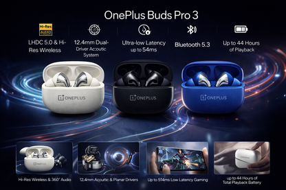 OnePlus Buds Pro 3 – Premium True Wireless Earbuds with Adaptive ANC
