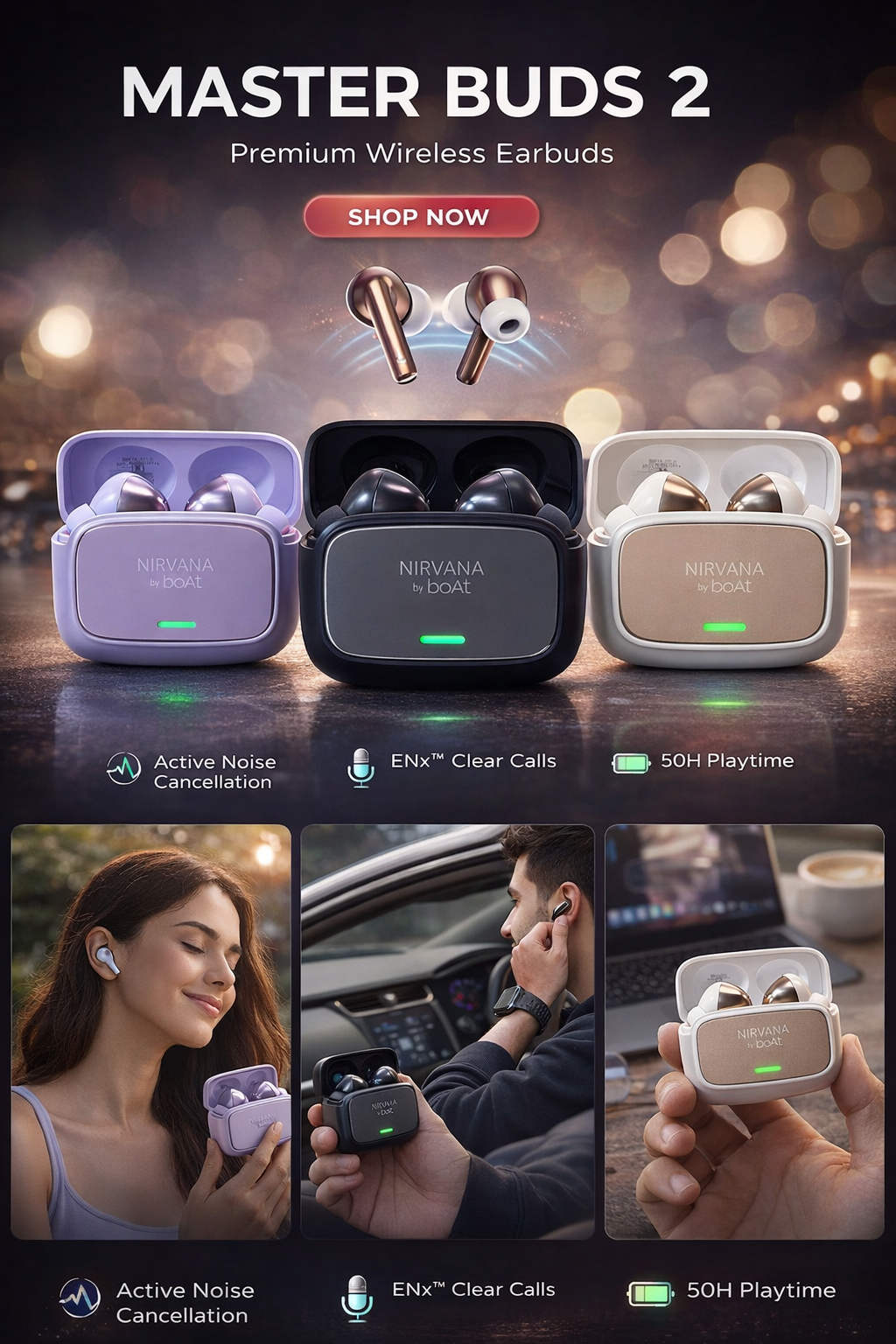 boAt Master Buds 2 – True Wireless Earbuds with Active Noise Cancellation