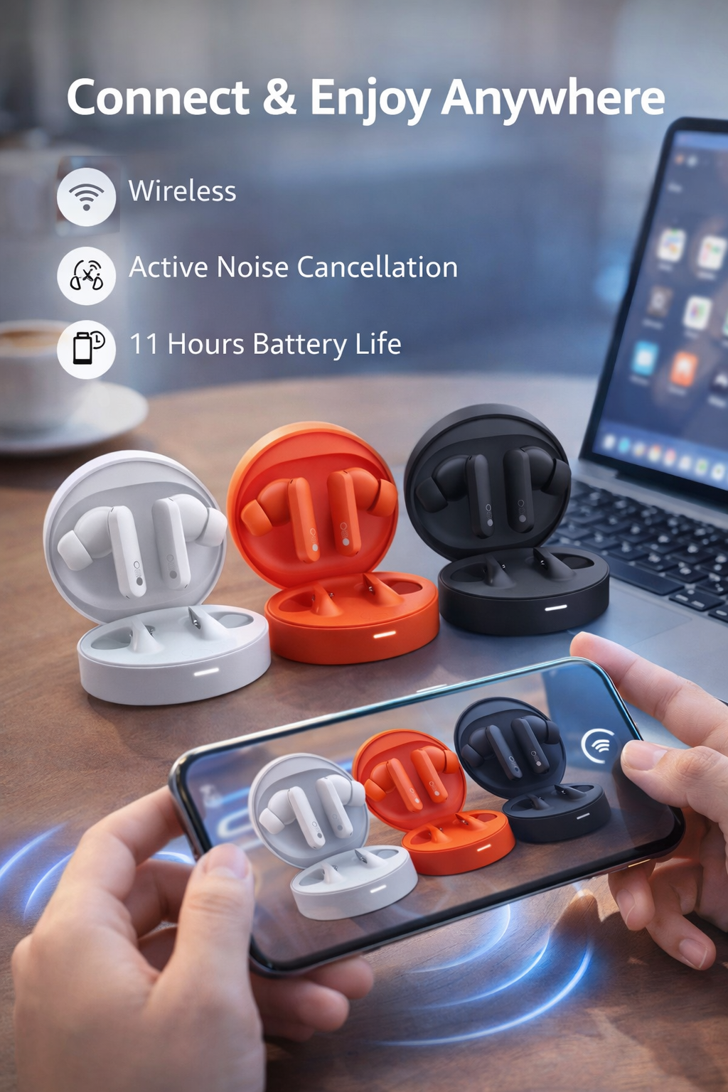 CMF by Nothing Buds Pro – True Wireless Earbuds with 45 dB ANC